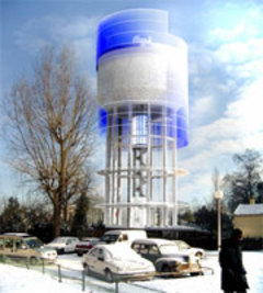 Iosis propose de transformer un château d'eau en "Pile Thermique Urbaine" - Batiweb