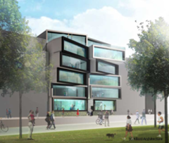 Des bureaux en forme de boites d'allumettes empilées à Amsterdam - Batiweb