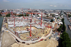 Le colossal centre commercial à Aubervilliers sort de terre - Batiweb