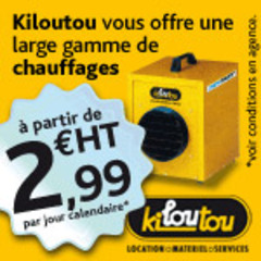 KILOUTOU, loueur de matériel pour les entreprises du BTP, de l'industrie et des collectivités présente sa GAMME DE CHAUFFAGE ! - Batiweb