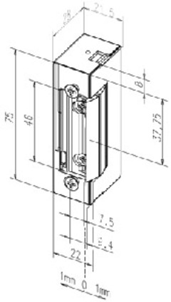 GACHE MODELE EFF EFF 16W : Gâche compacte pour milieu humide   - Batiweb