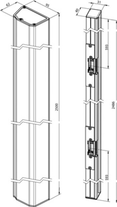 Bandeau Gâches Electriques Modèle 6037 - Batiweb