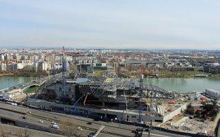 La charpente métallique du Musée des Confluences à Lyon achevée - Batiweb