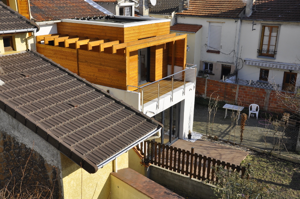 Extension/surélévation d'une maison de ville aux Lilas  - Batiweb