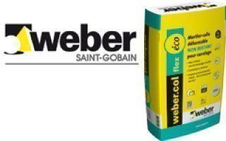 WEBER lance le premier mortier-colle déformable NON IRRITANT : Weber.col flex éco  - Batiweb