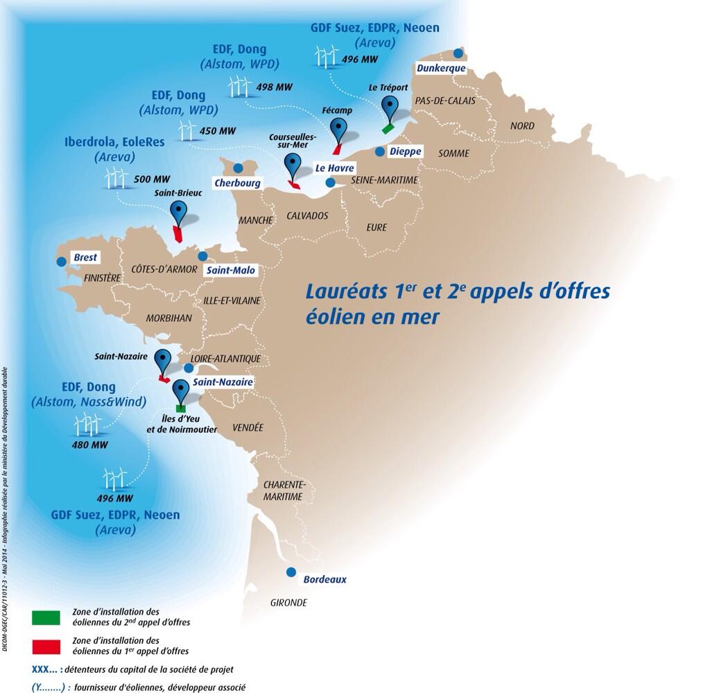 Eolien en mer : GDF Suez rafle la mise, 10 000 emplois seraient créés - Batiweb