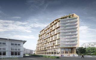 Un bâtiment exemplaire en bois pour le futur quartier EuroRennes - Batiweb