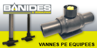 Vannes Polyéthylène Gaz 1/4 de tour équipées - Batiweb