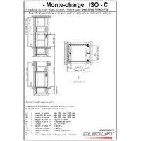 MONTE CHARGE AVEC PORTE GUILLOTINE  - Batiweb