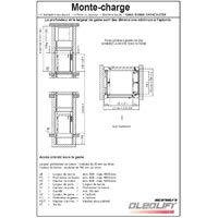 Monte Charge Avec Porte Rabattante  - Batiweb