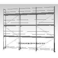 Echafaudage de façade R200 – 80m² - Batiweb