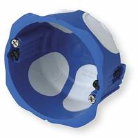 Boîte d'encastrement étanche à l'air pour cloison sèche Ø 67 mm : Boite d'encastrement BBC - Batiweb