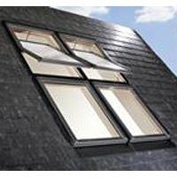 Designo R4 RotoTronic WTT : fenêtre de toit bois ou PVC motorisée pose semi-encastrée - Batiweb