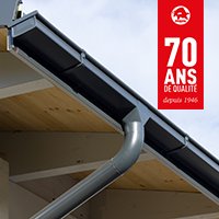 Gouttières carrées en aluminium - Batiweb