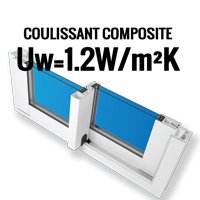 Coulissant composite, performance et design. - Batiweb