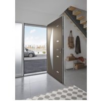 Porte d’entrée aluminium contemporaine ORPHIE - Batiweb