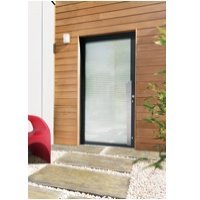 Porte d'entrée extérieure en aluminium modèle RYTHME de K-LINE - Batiweb