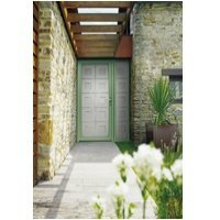 Porte d'entrée extérieure vitrée en aluminium modèle DAMIER de K-LINE - Batiweb