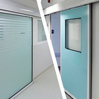 Porte étanche en milieu hospitalier - Batiweb