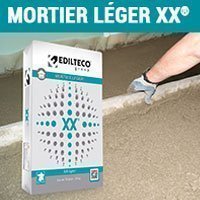 Mortier fibré léger XX® avec pose de carrelage seulement après 48 heures - Batiweb