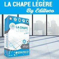 La plus légère du marché, LA CHAPE LÉGÈRE By Edilteco®, fibrée avec de hautes propriétés mécaniques - Batiweb