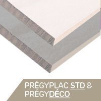 PRÉGYPLAC PRÉGYDÉCO - Plaque de plâtre de qualité, facile à poser - Batiweb