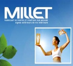 NOUVEAU SITE INTERNET pour le Groupe MILLET, fabricant de portes et fenêtres sur-mesure en Bois, Pvc, Aluminium et Acier. - Batiweb