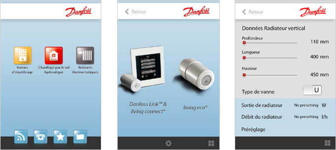 Nouvelle application Danfoss pour smartphones Aide et conseils aux installateurs - Batiweb