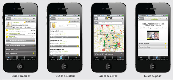 ISOVER lance son application smartphone pour les professionnels du batiment - Batiweb