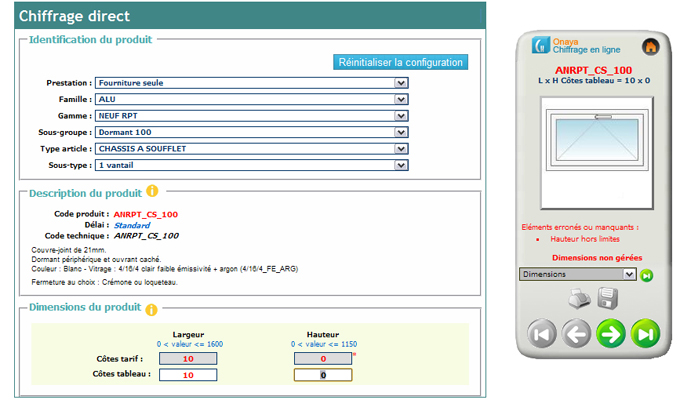 ONAYA Chiffrage en ligne : nouveau logiciel de chiffrage et de commande pour les professionnels de la Menuiserie - Batiweb