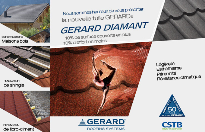 AHI ROOFING est heureux de vous présenter sa nouvelle tuile GERARD® DIAMANT ! - Batiweb