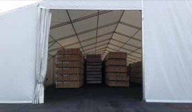 Chapiteau industriel pour le stockage Alustock - Batiweb