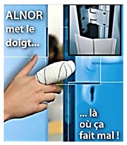 STOP AUX ACCIDENTS DANS LES CHARNIERES ANTI-PINCE-DOIGTS UNIVERSELS ALNOR S.A.S - Batiweb