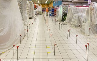 11 000m² de dallage stabilisé dans un centre commercial à Angers - Batiweb