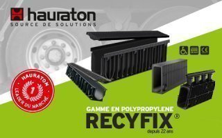 RECYFIX® : la gamme de caniveaux en polypropylène la plus étendue du marché - Batiweb