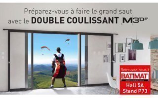 Préparez-vous à faire le grand saut avec le DOUBLE coulissant mural M3Ds de MILLET – Hall 5A Stand P73 - Batiweb