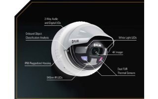 FLIR présente plusieurs caméras Saros type dôme destinées à la sécurité du périmètre extérieur - Batiweb