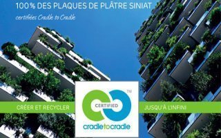 Certification Cradle to Cradle® - Siniat : 1er industriel du plâtre en France certifié - Batiweb